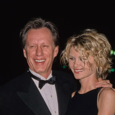 James Woods and Missy Crider on an event together.